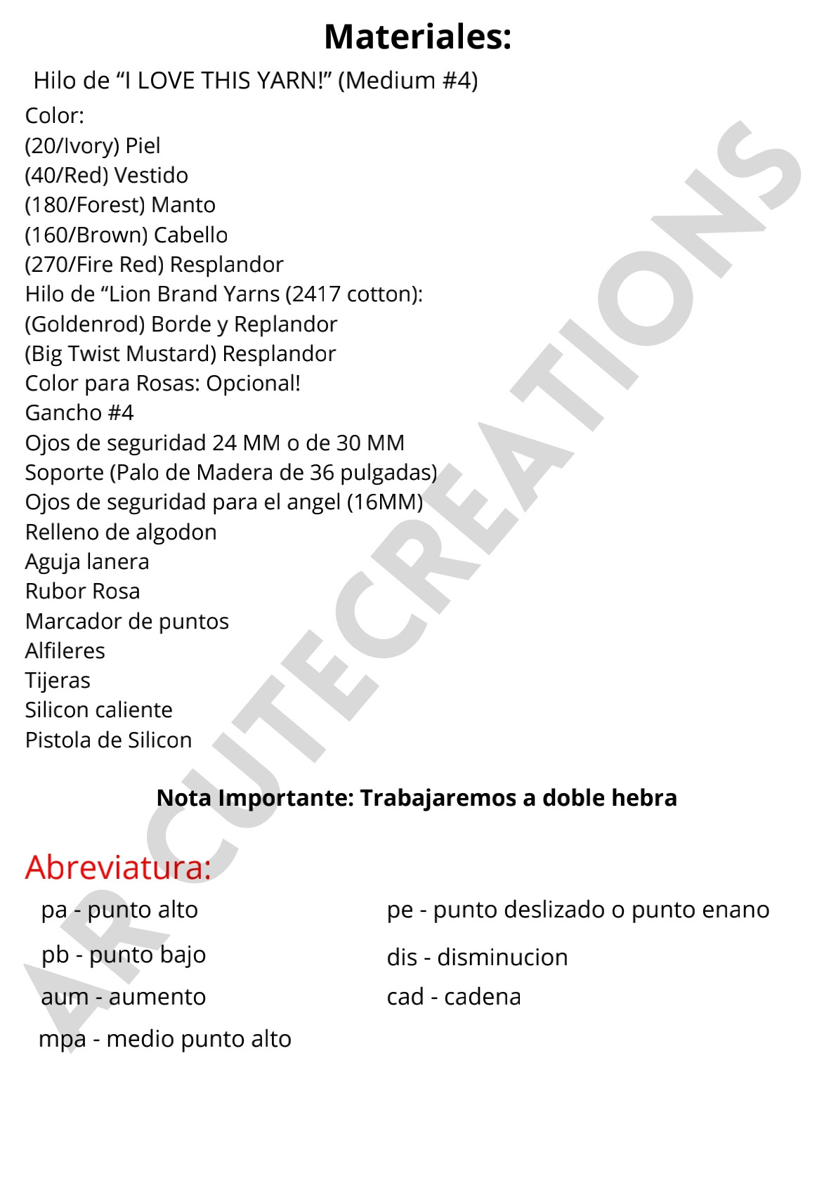 Patrón de crochet de la Virgen de Guadalupe amigurumi
