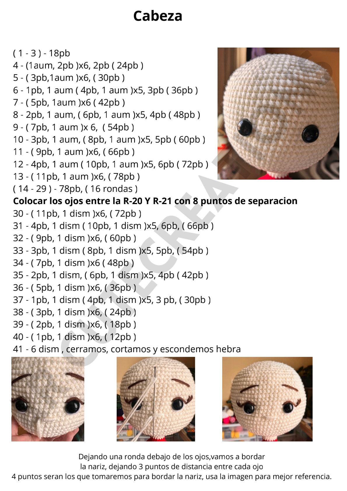Patrón de crochet de la Virgen de Guadalupe amigurumi