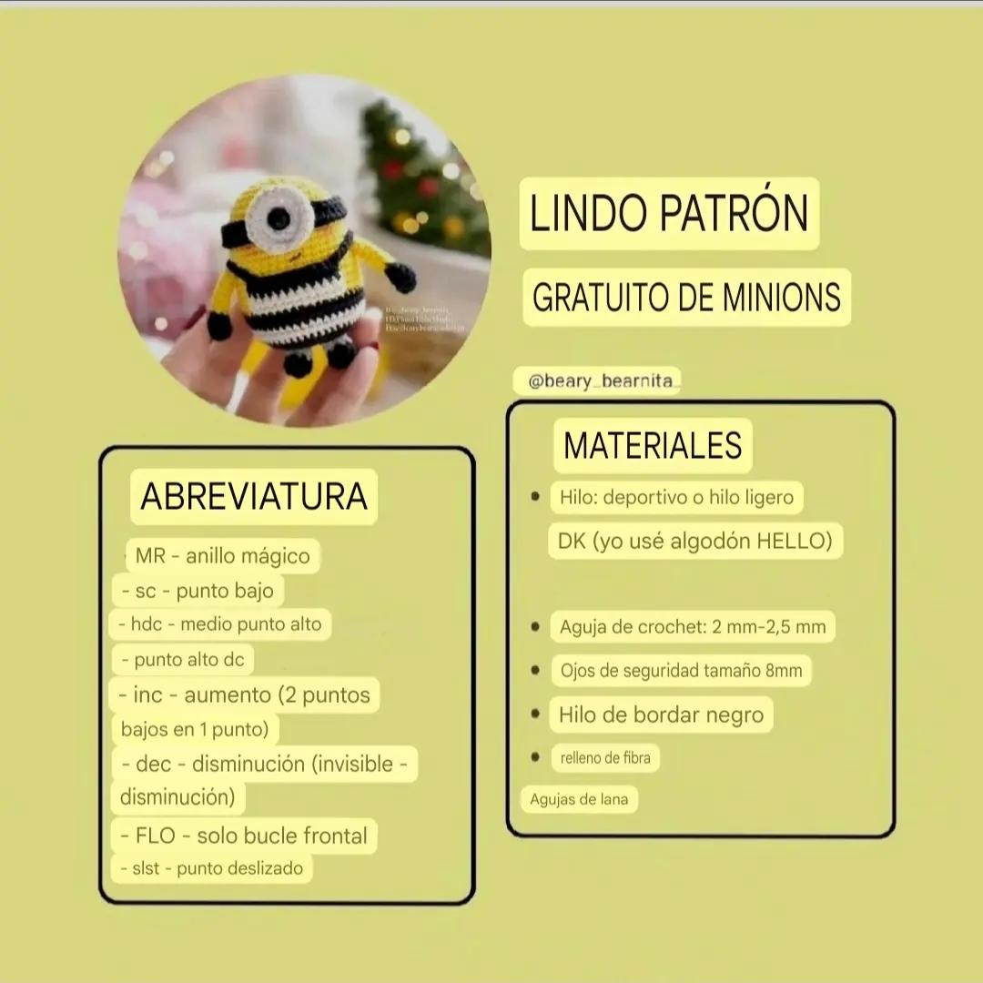 Patrón de crochet gratis para muñeco amarillo