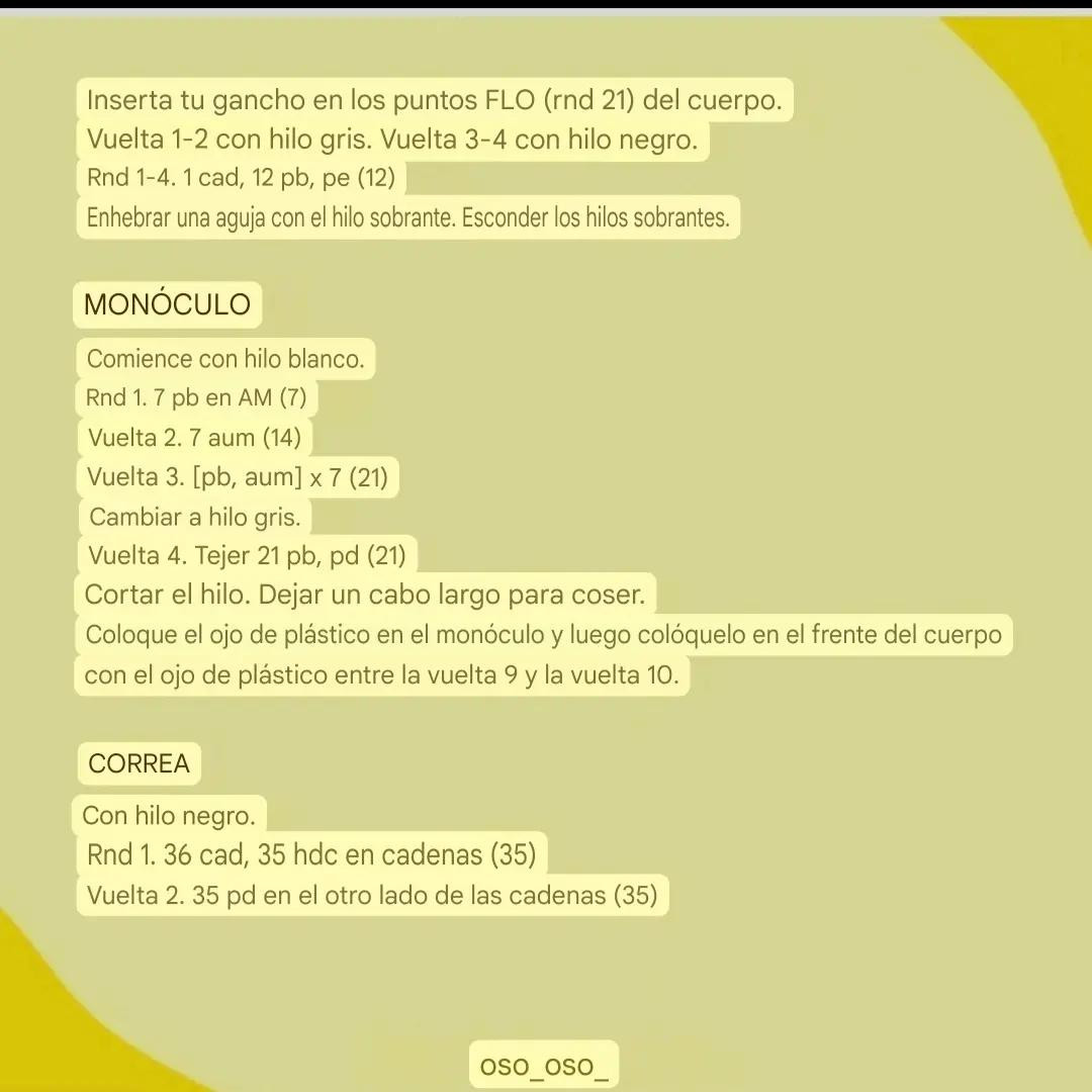 Patrón de crochet gratis para muñeco amarillo