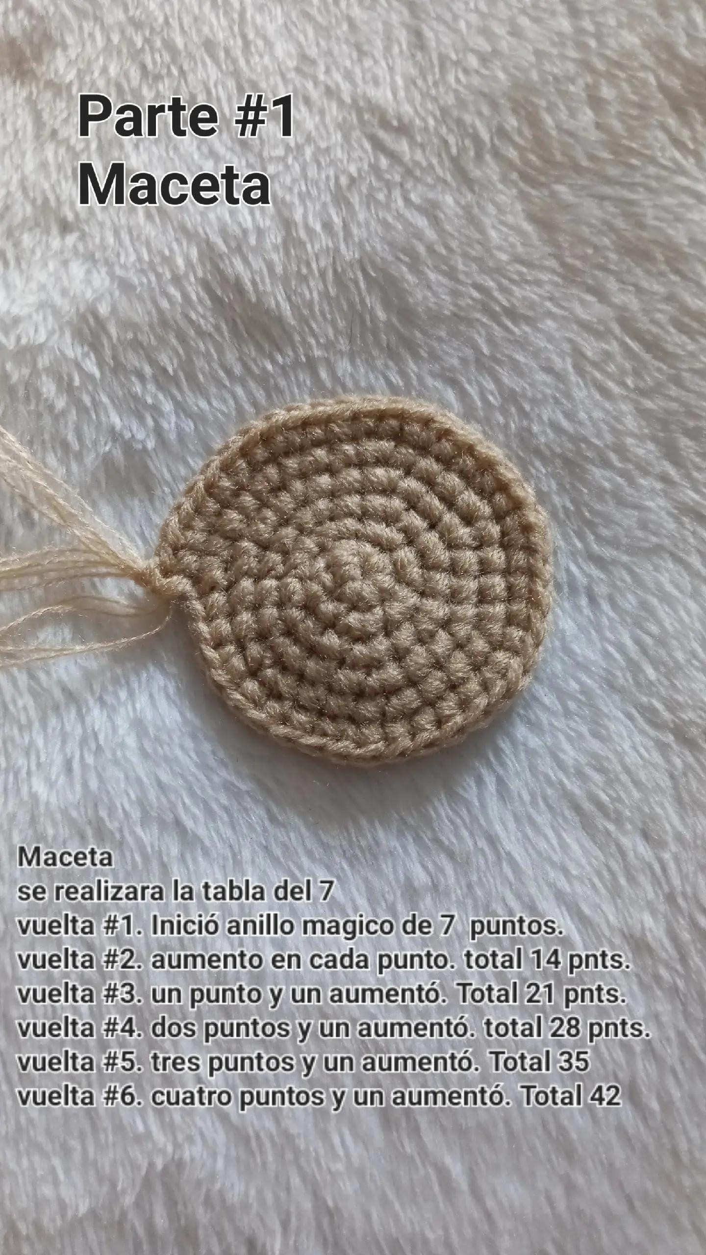 Patrón de Crochet: Maceta Girasol Hermosa y Fácil