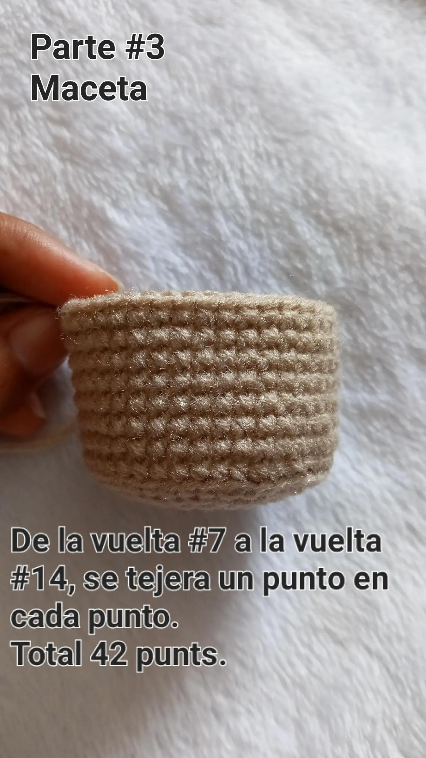 Patrón de Crochet: Maceta Girasol Hermosa y Fácil