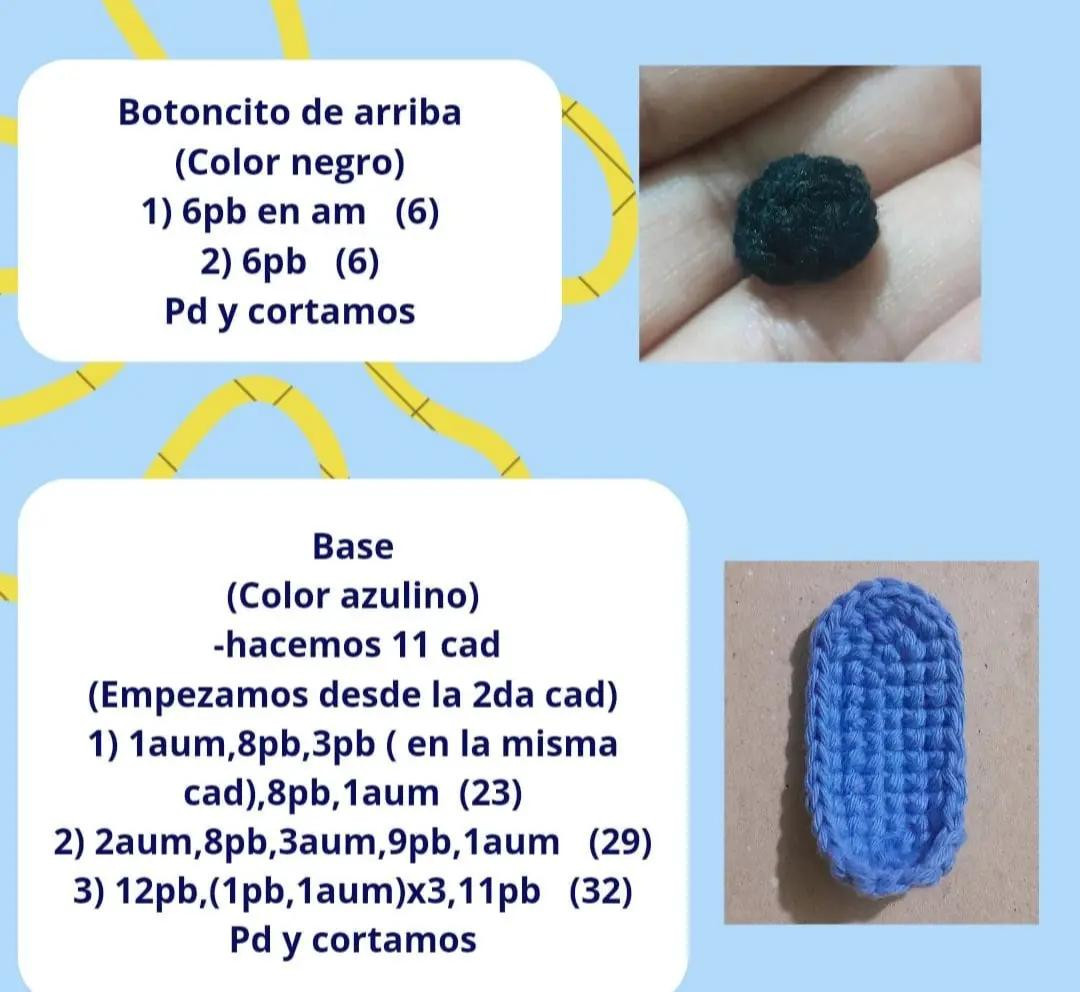 Patrón de crochet para arbolito de Navidad con materiales sugeridos