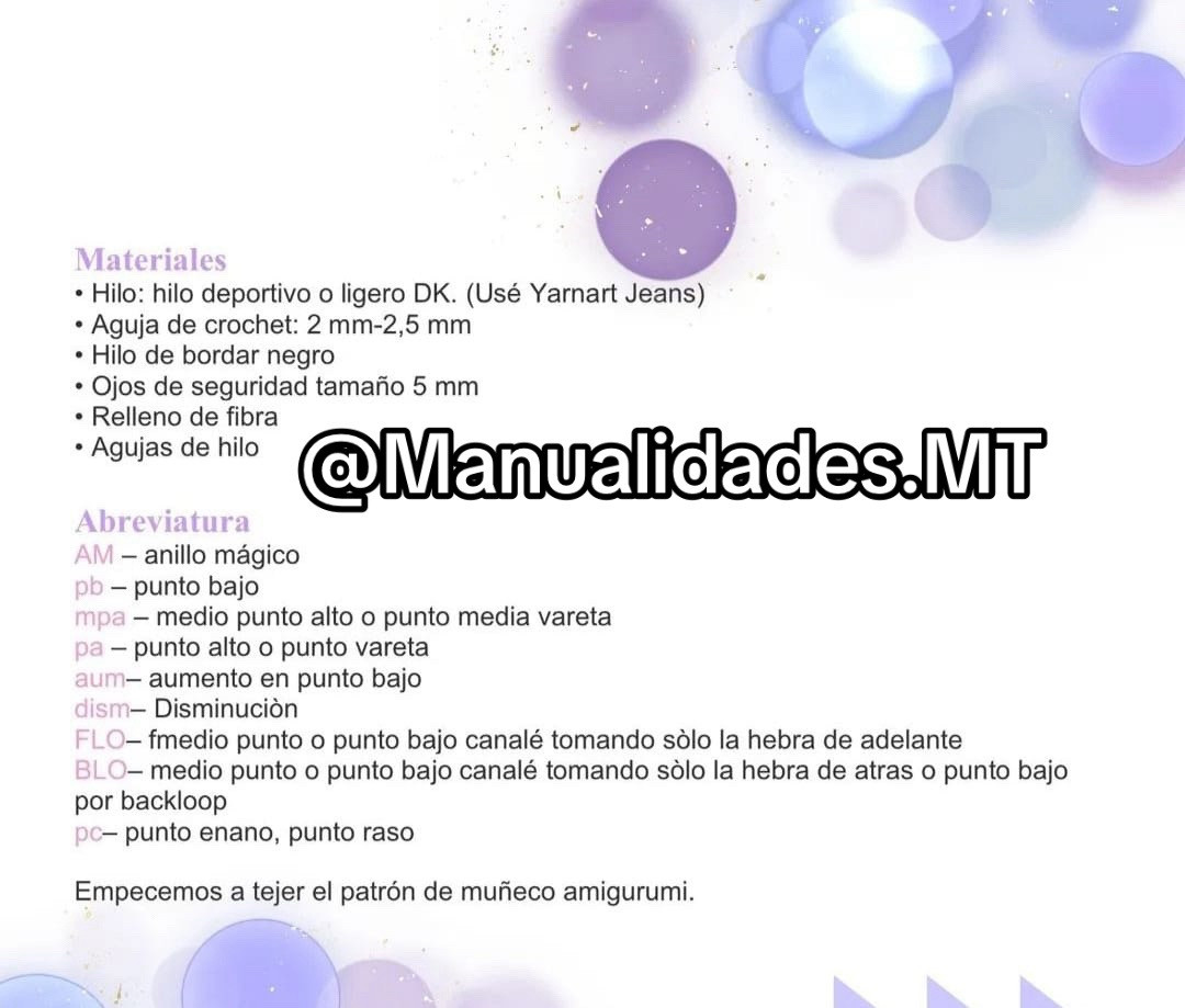 Patrón de crochet para muñeca pequeña con vestido