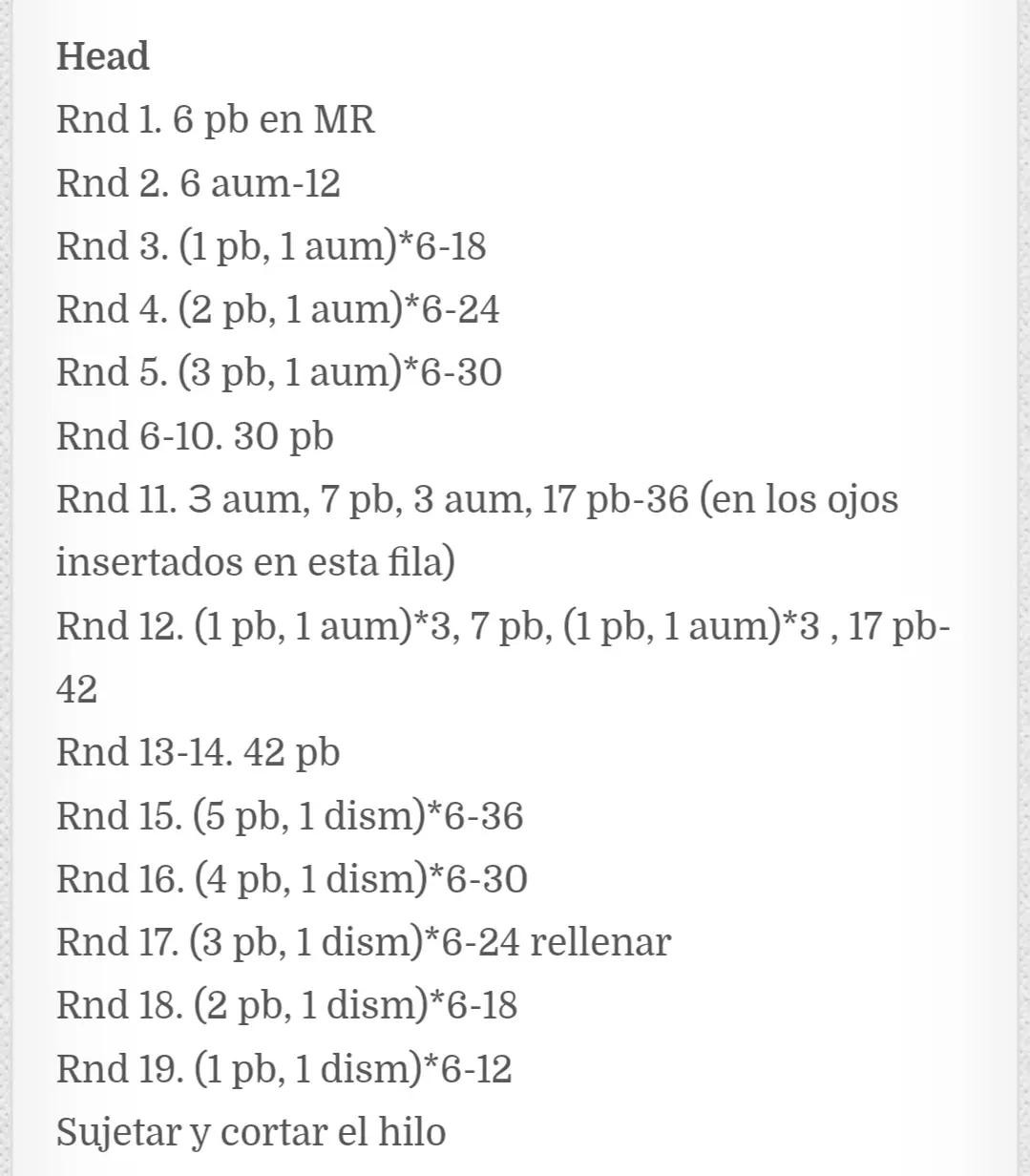 Patrón de crochet para muñeco de oso con camiseta roja