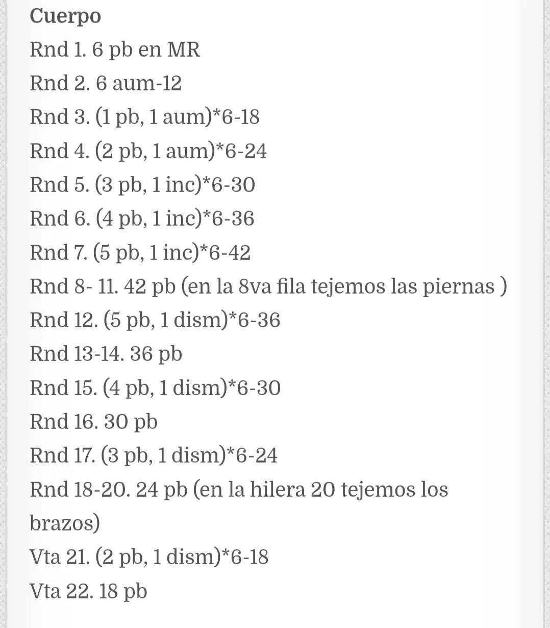 Patrón de crochet para muñeco de oso con camiseta roja