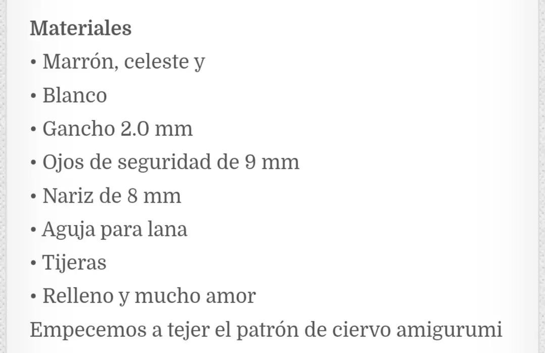 Patrón de crochet para un adorable reno amigurumi