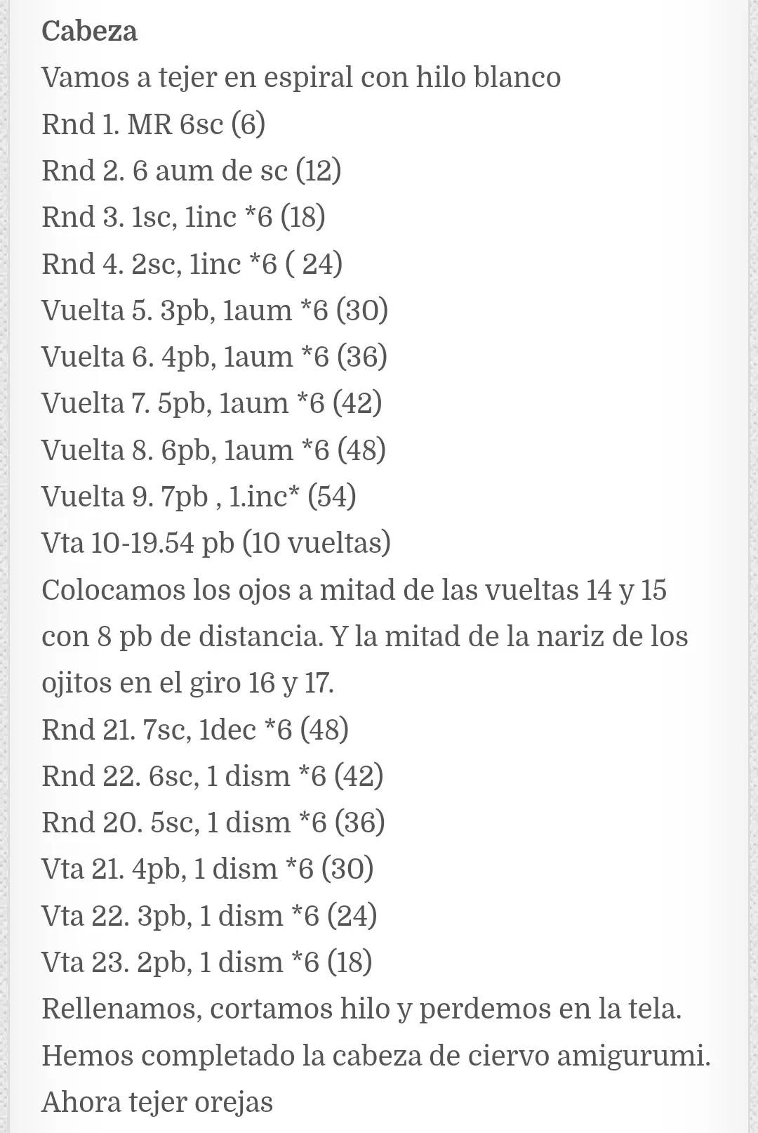 Patrón de crochet para un adorable reno amigurumi