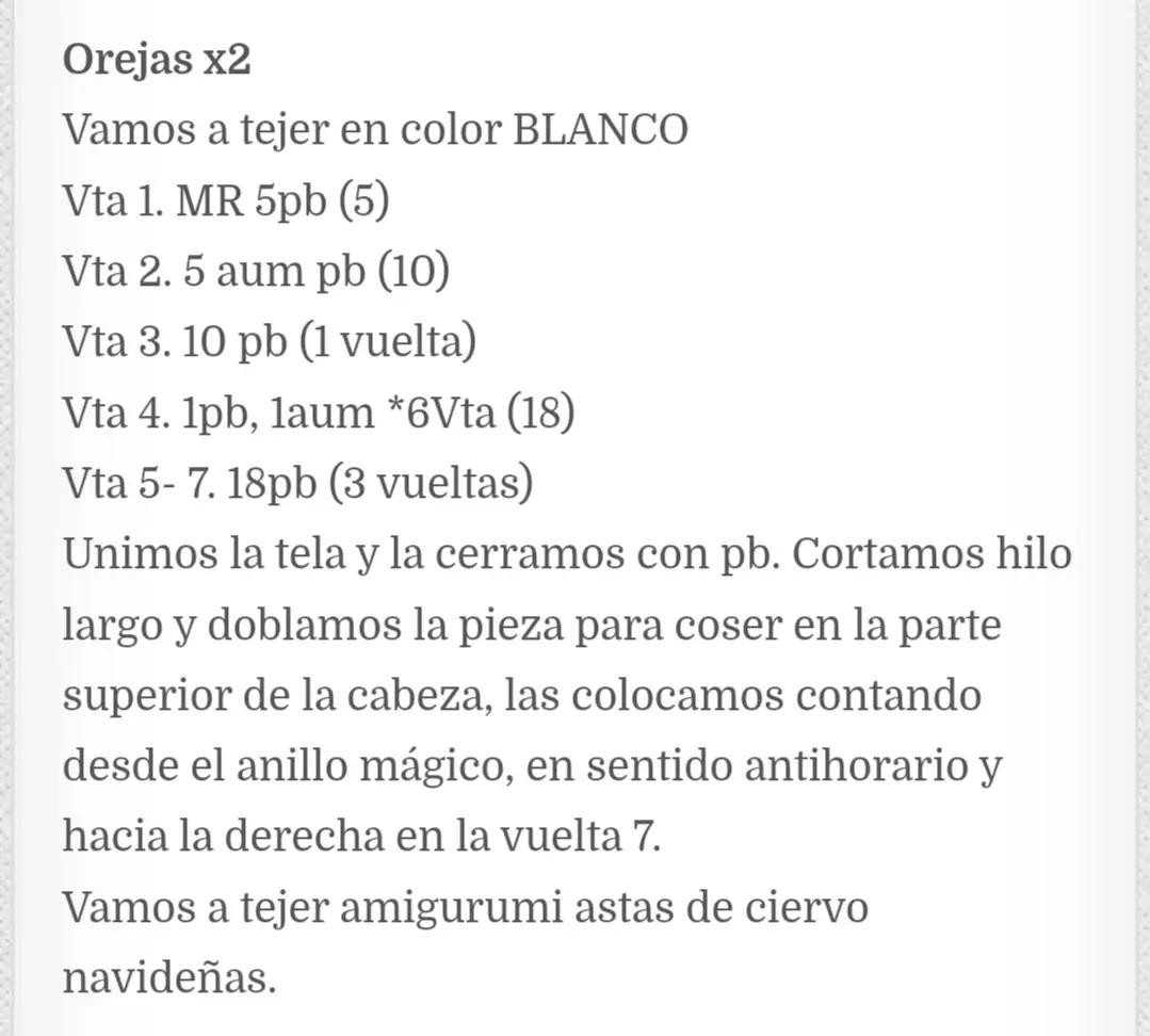 Patrón de crochet para un adorable reno amigurumi