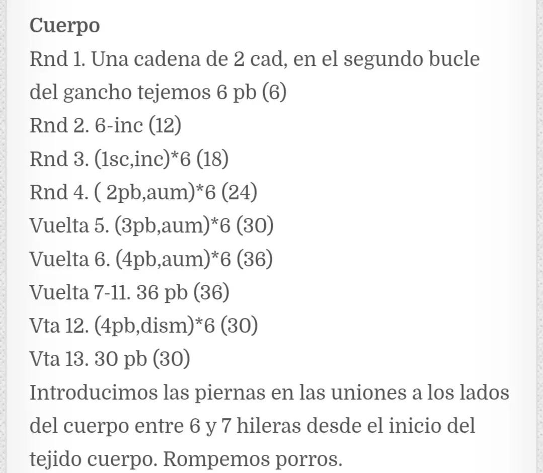 Patrón de crochet para un oso de peluche adorable