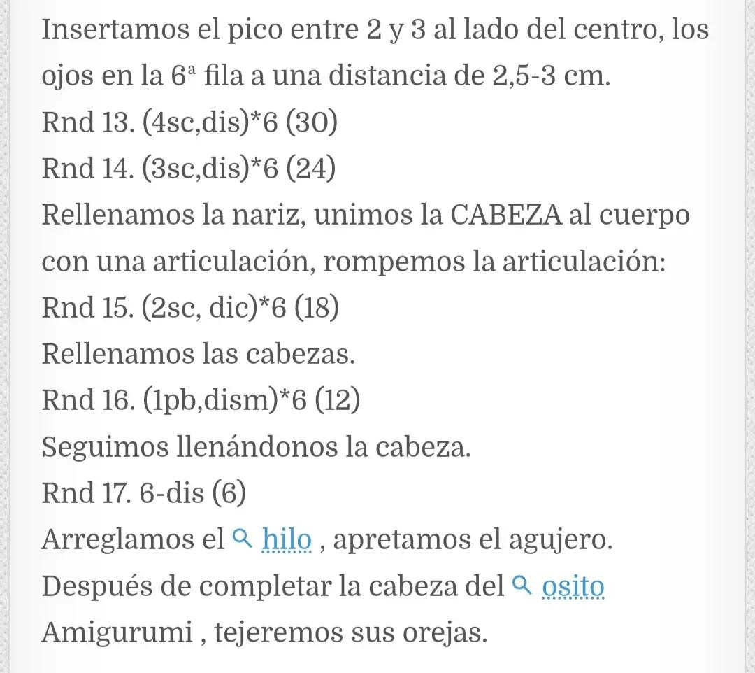 Patrón de crochet para un oso de peluche adorable