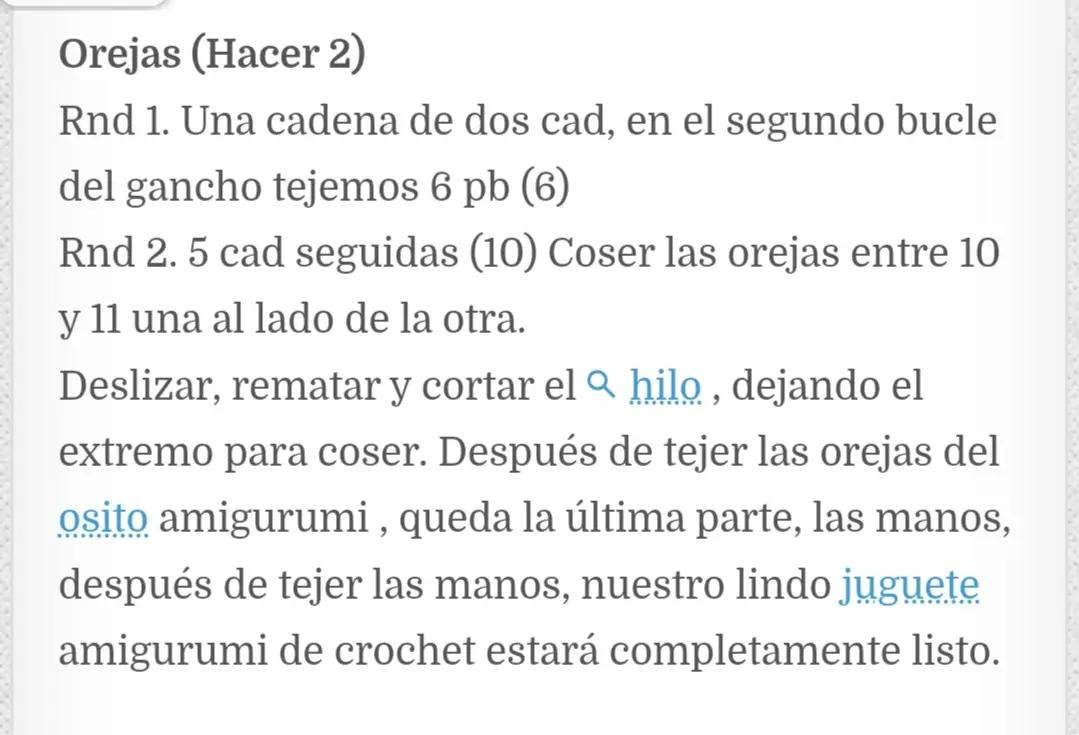 Patrón de crochet para un oso de peluche adorable