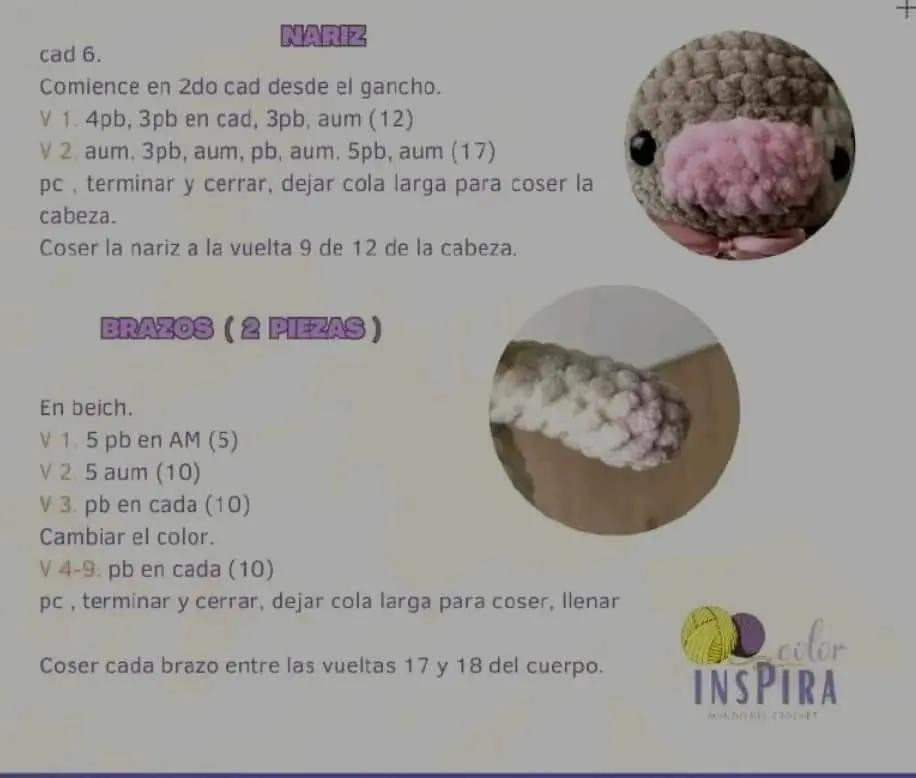 Patrón de crochet: Vaca adorable con bolso pequeño