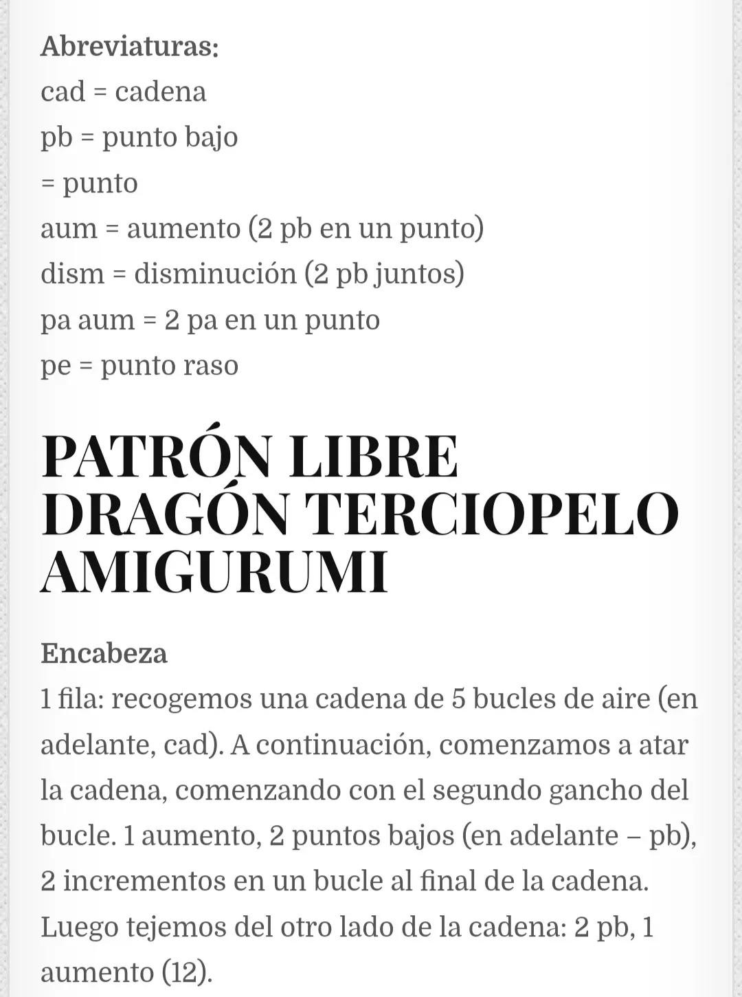 Patrón de dragón de ganchillo azul adorable para principiantes