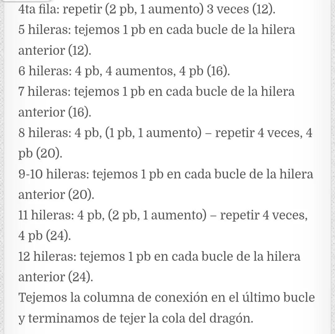 Patrón de dragón de ganchillo azul adorable para principiantes