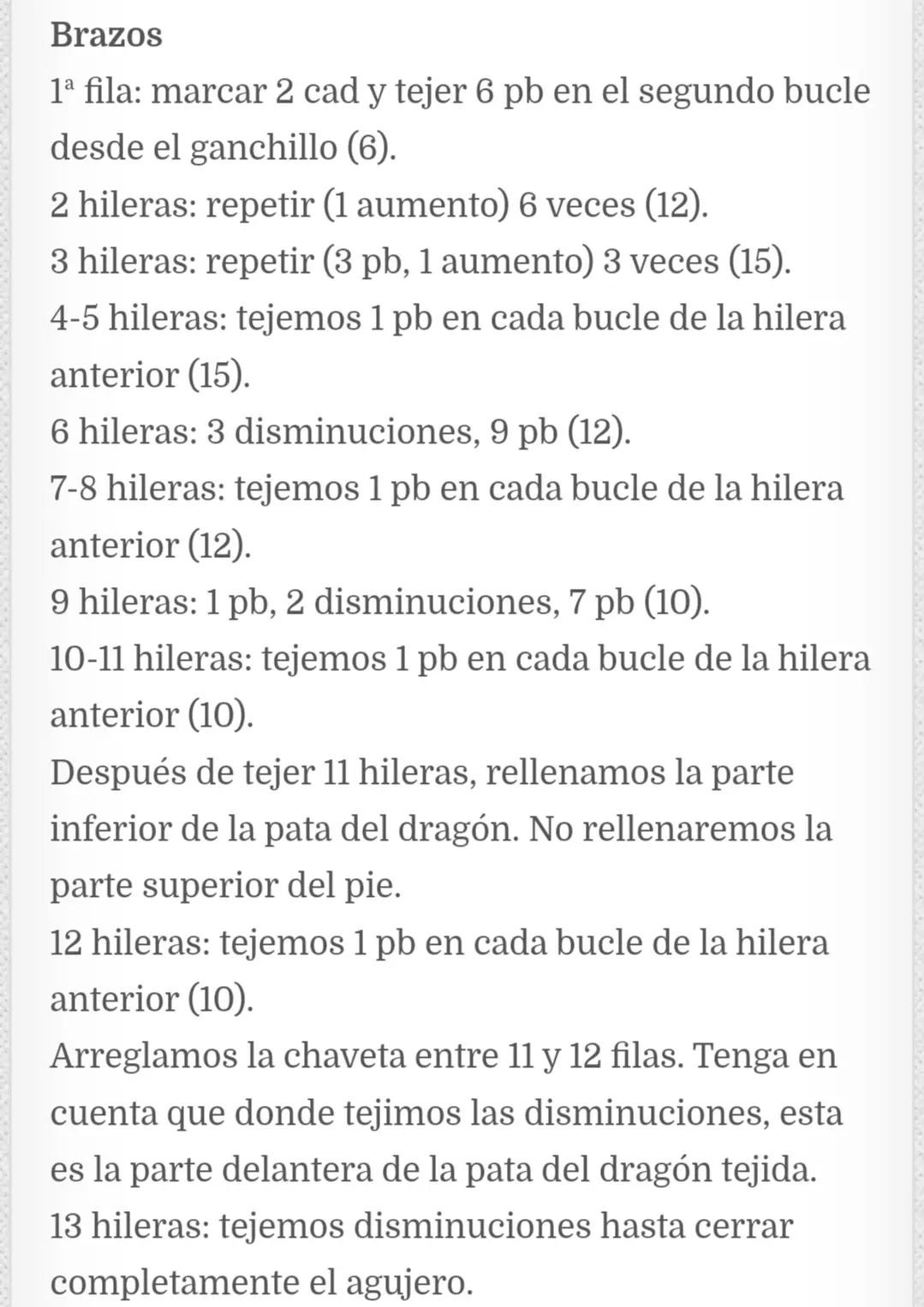 Patrón de dragón de ganchillo azul adorable para principiantes