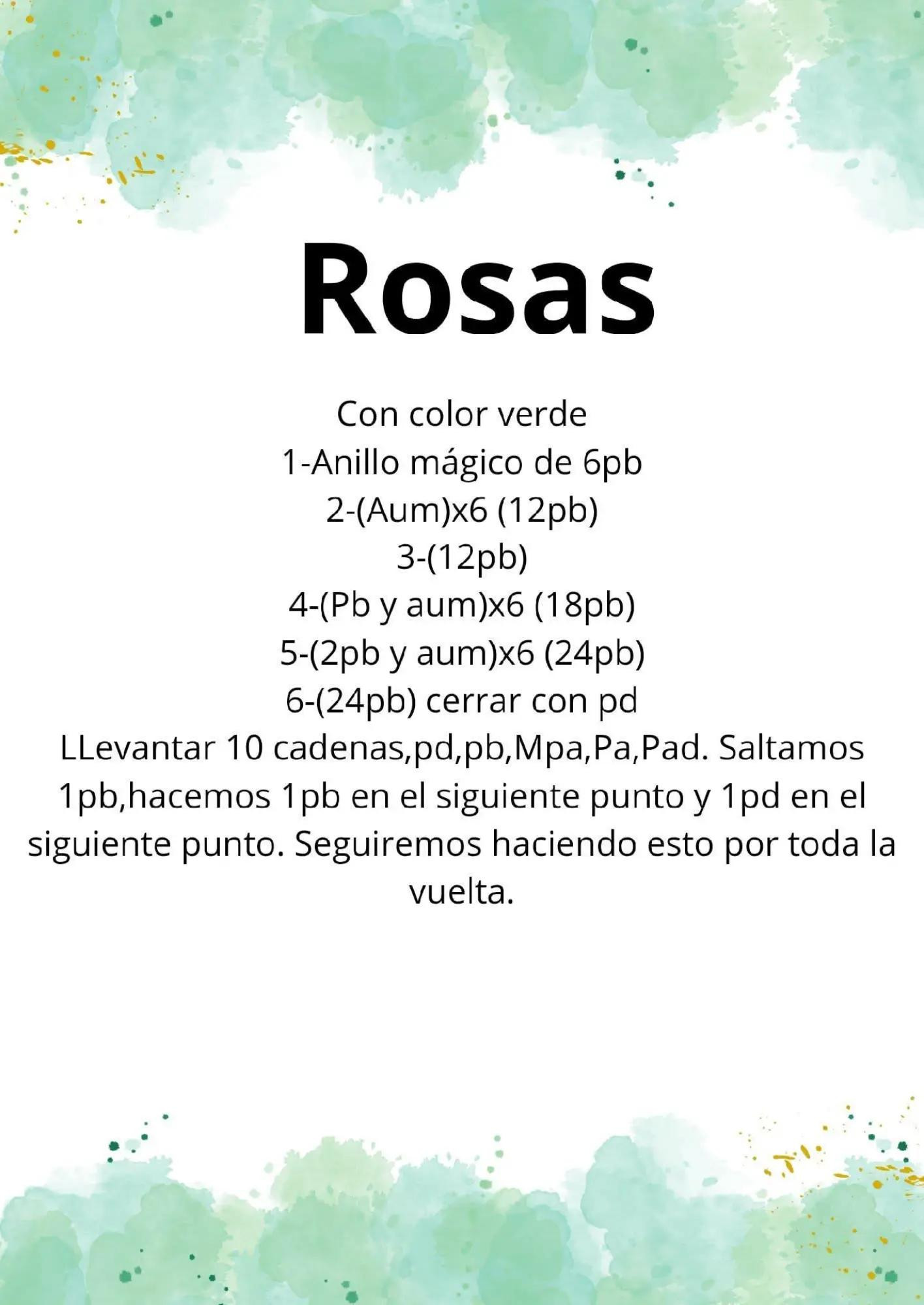 Patrón de Flores de Ganchillo: Rosas Coloridas