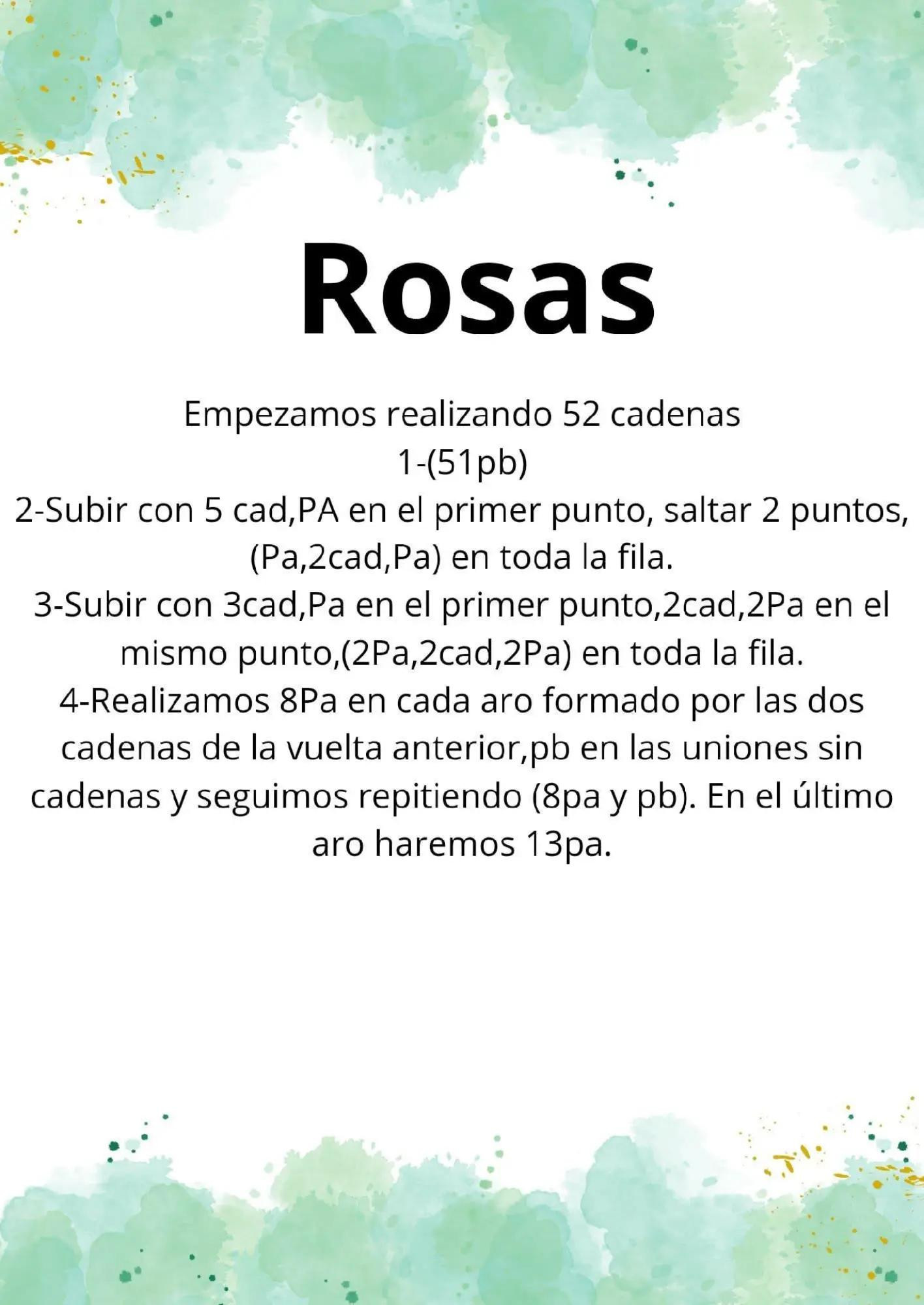 Patrón de Flores de Ganchillo: Rosas Coloridas