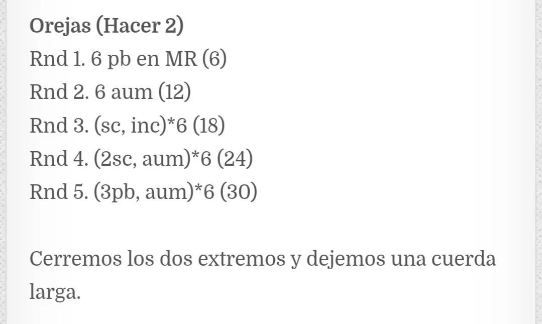 Patrón de ganchillo: adorable muñeco de peluche rosa con lazo