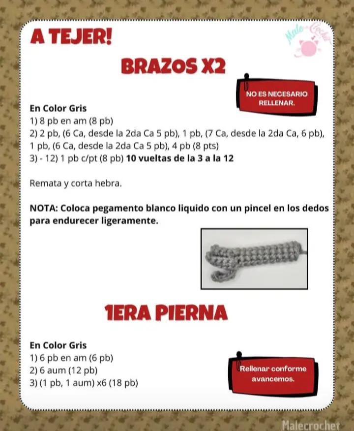 Patrón de ganchillo de Demogorgon paso a paso para principiantes