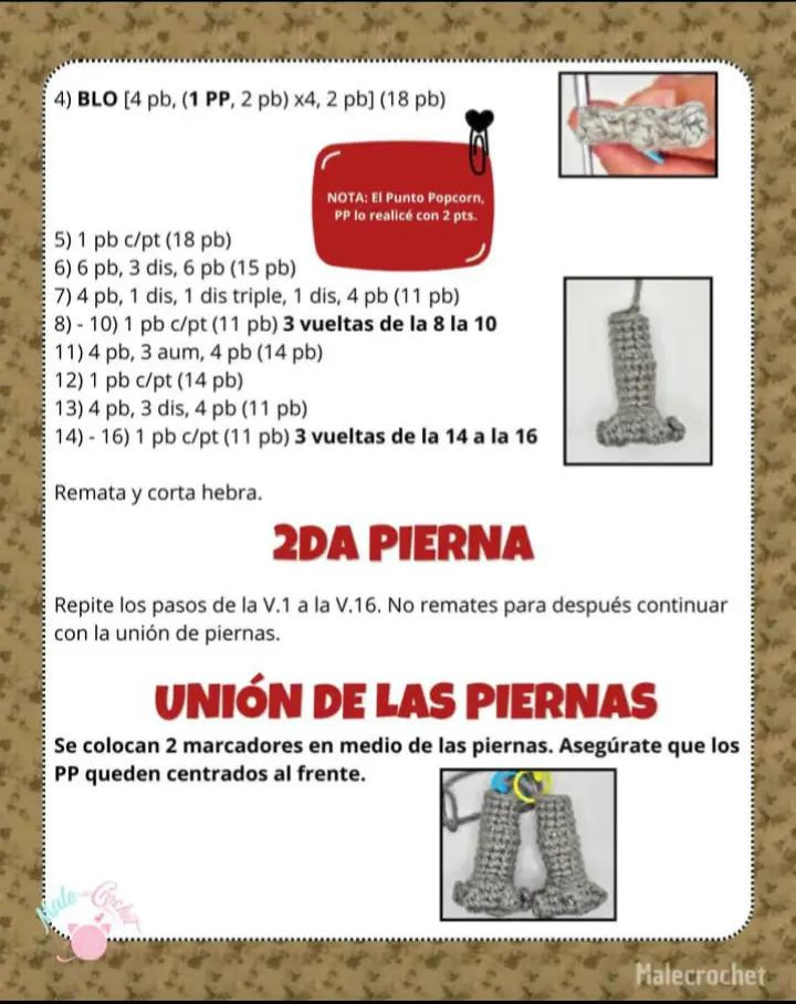 Patrón de ganchillo de Demogorgon paso a paso para principiantes