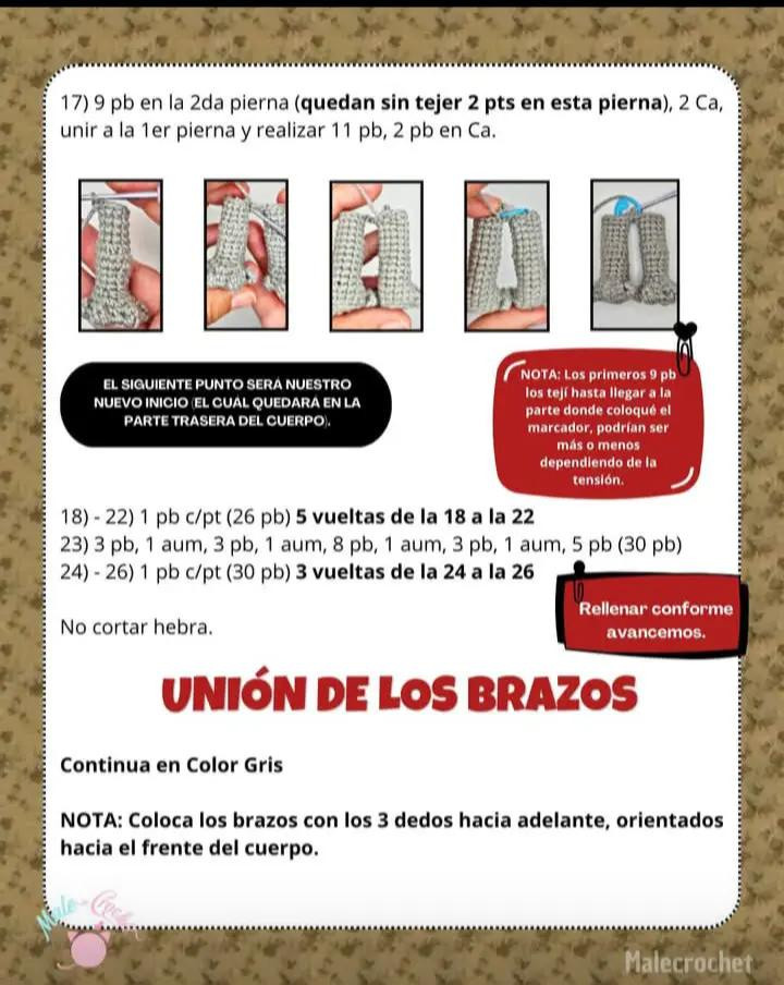 Patrón de ganchillo de Demogorgon paso a paso para principiantes