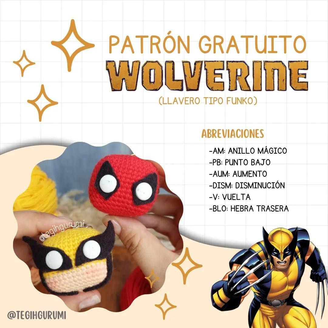 Patrón de ganchillo de Wolverine para principiantes