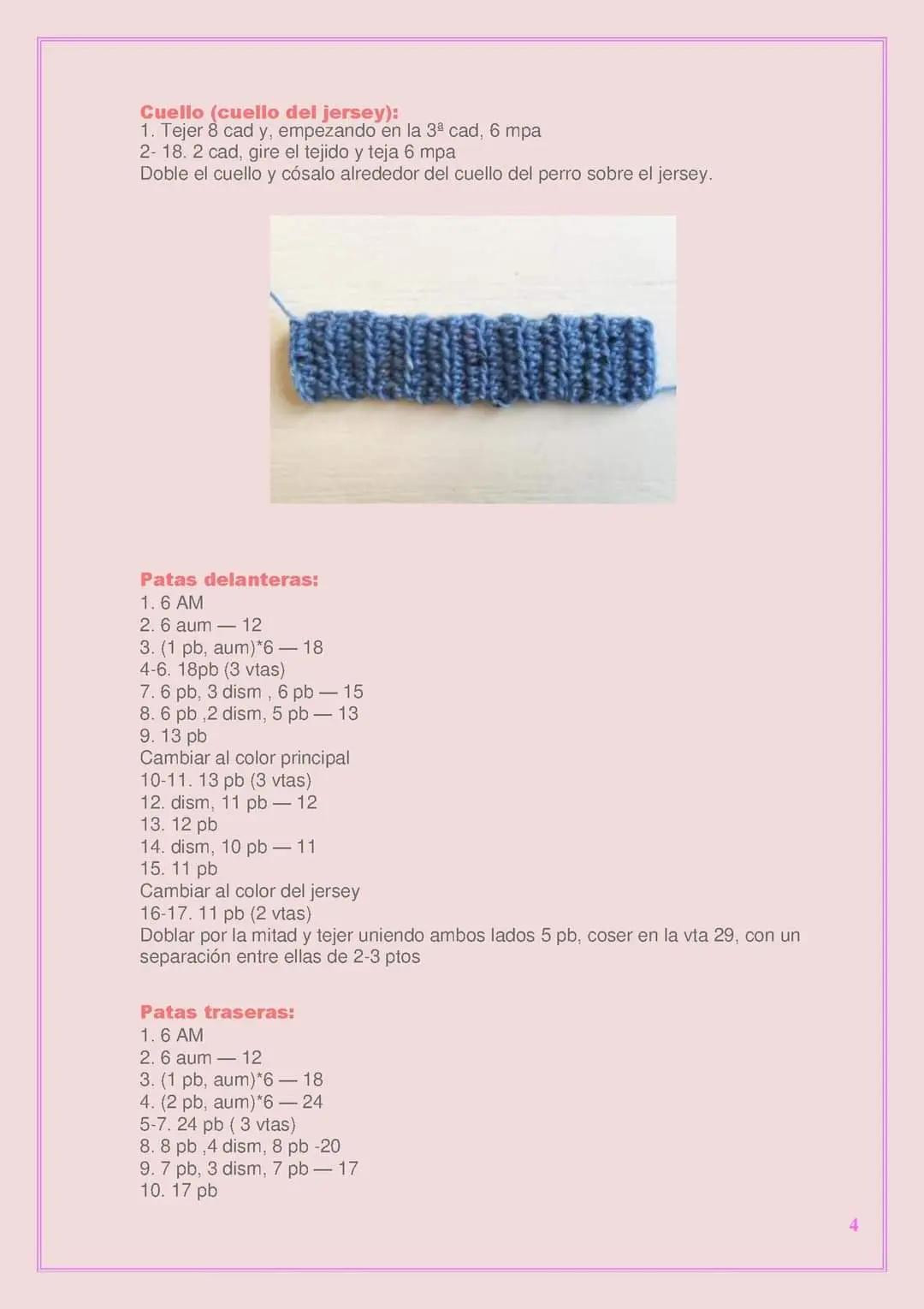 Patrón de ganchillo para hacer un perro Chihuahua adorable