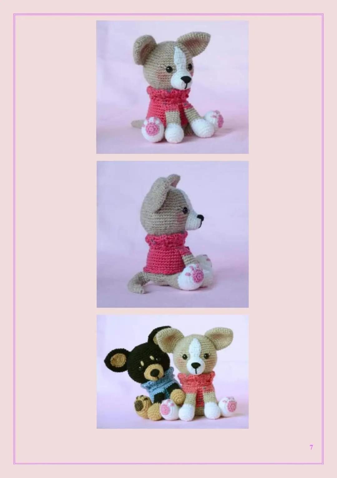 Patrón de ganchillo para hacer un perro Chihuahua adorable