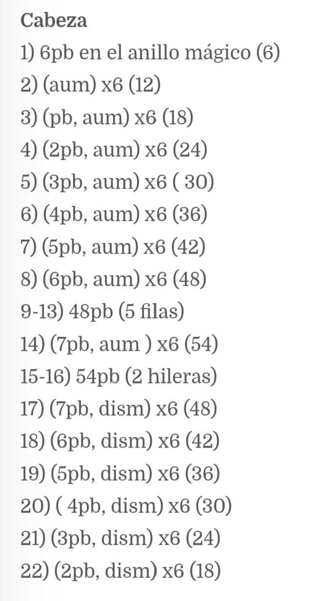 Patrón de ganchillo para osito durmiente en pijama