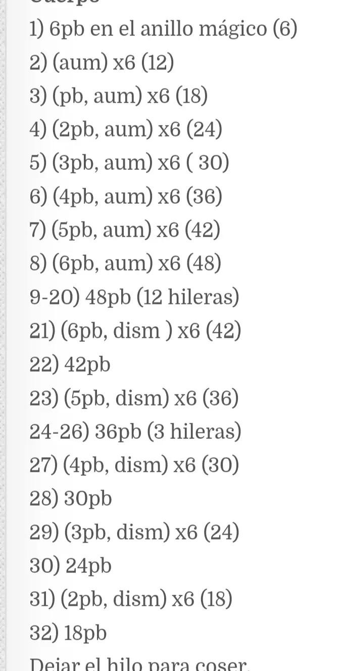 Patrón de ganchillo para osito durmiente en pijama