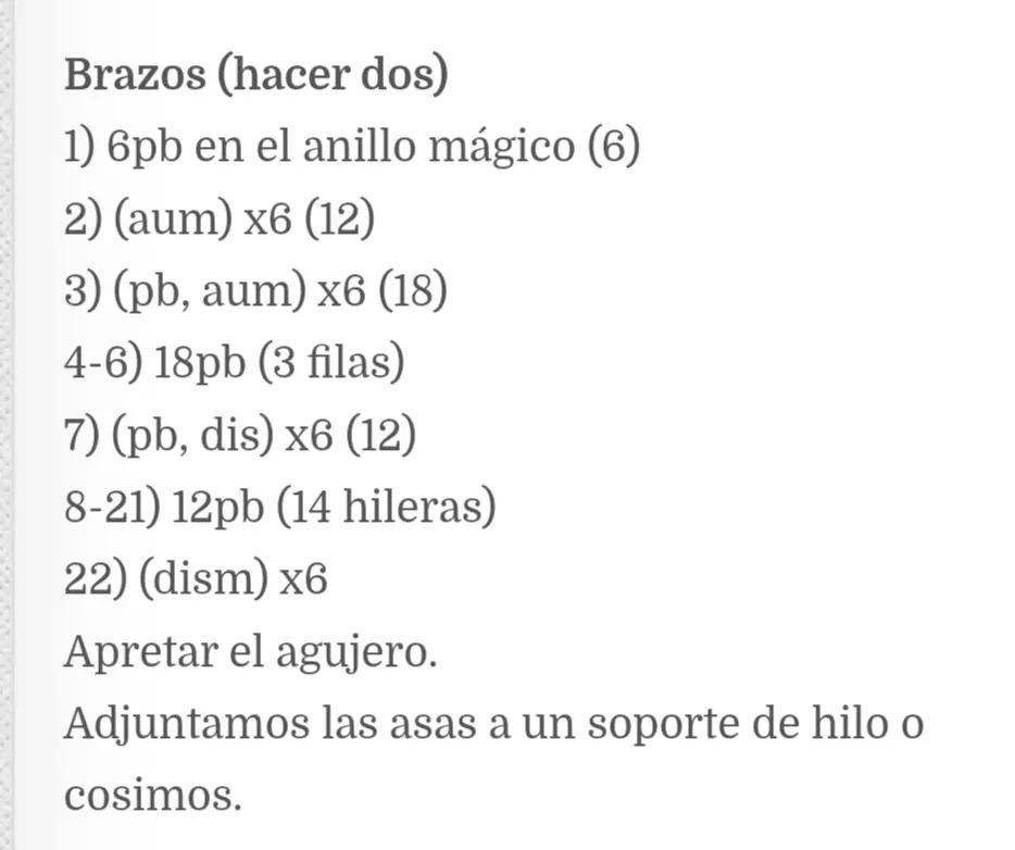 Patrón de ganchillo para osito durmiente en pijama