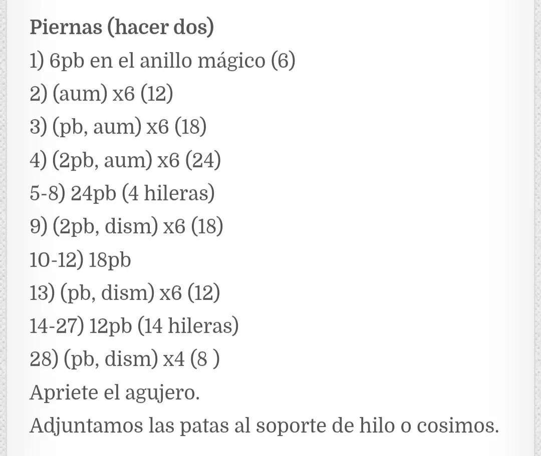 Patrón de ganchillo para osito durmiente en pijama