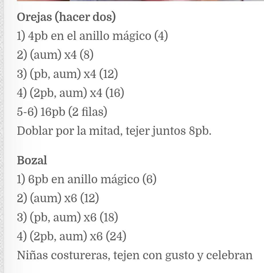 Patrón de ganchillo para osito durmiente en pijama