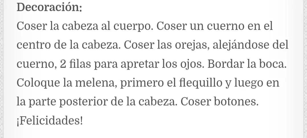 Patrón de ganchillo unicornio adorable para principiantes