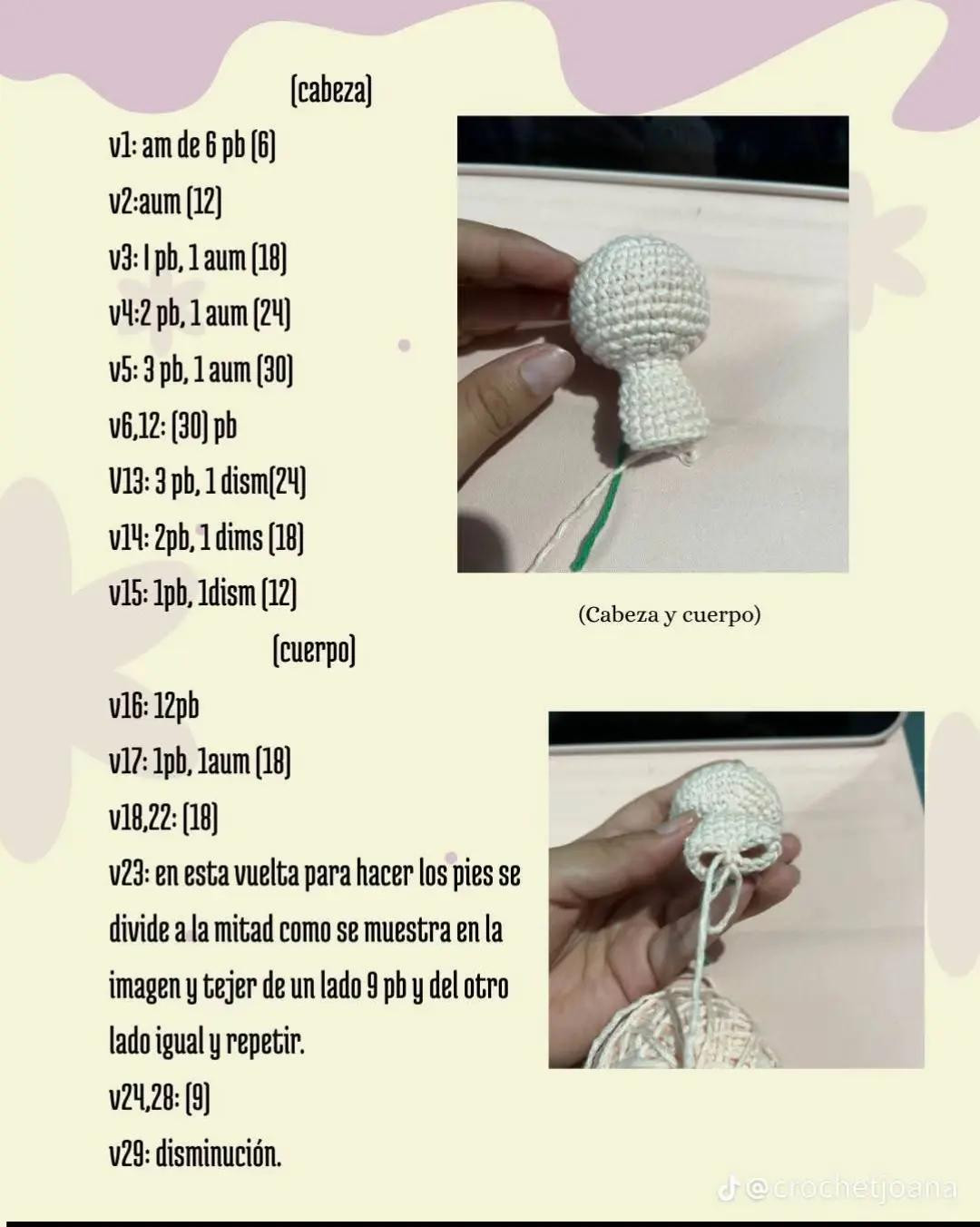 Patrón de llavero de amigurumi de Jesús tejido a mano