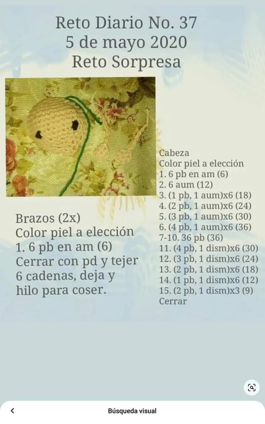 Patrón de muñeca floral revelado en desafío sorpresa