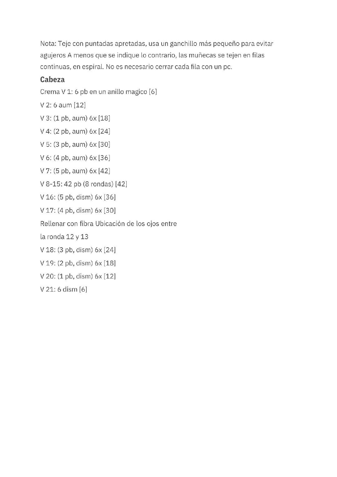 Patrón de oso estudiante de ganchillo en español