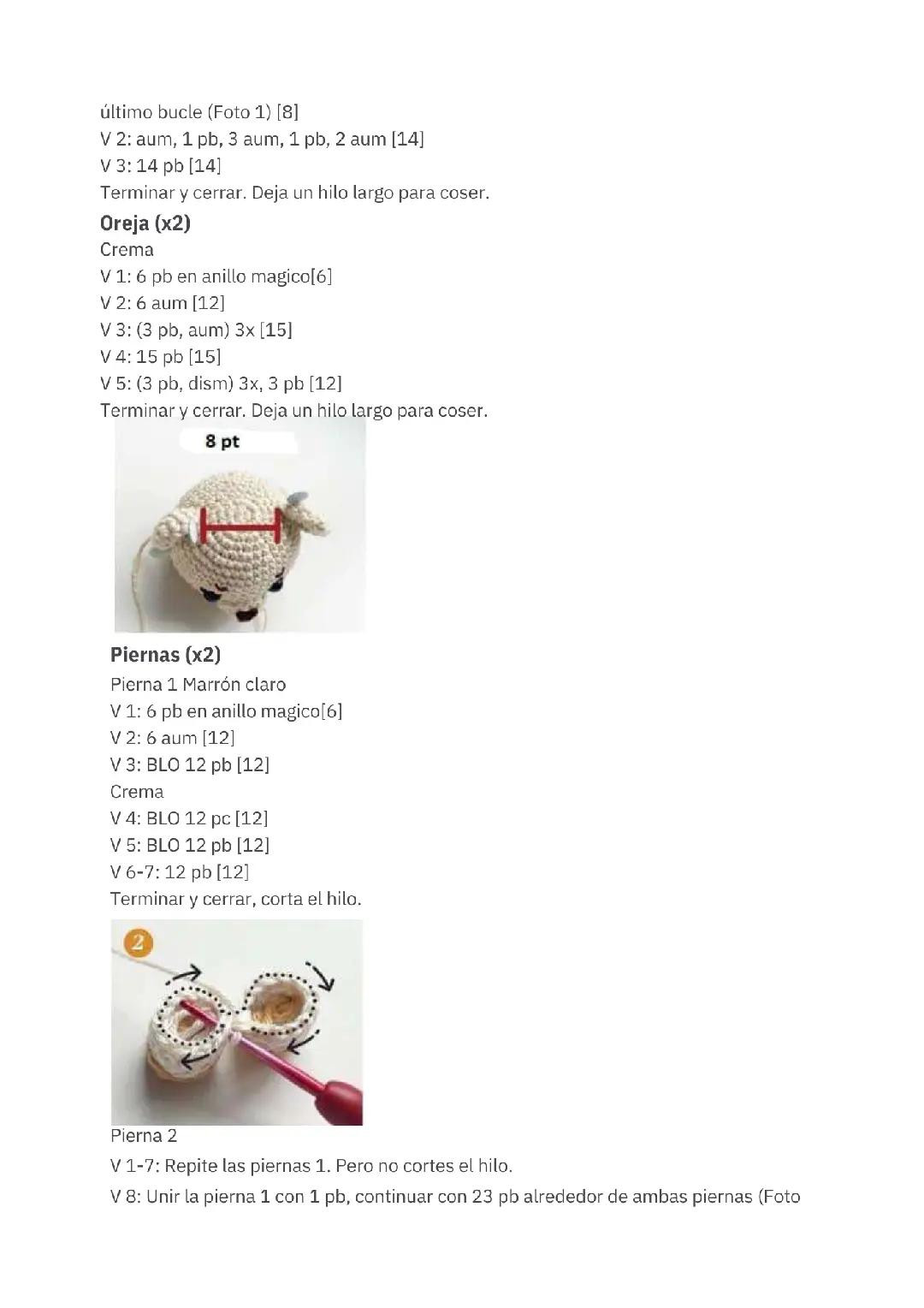 Patrón de oso estudiante de ganchillo en español