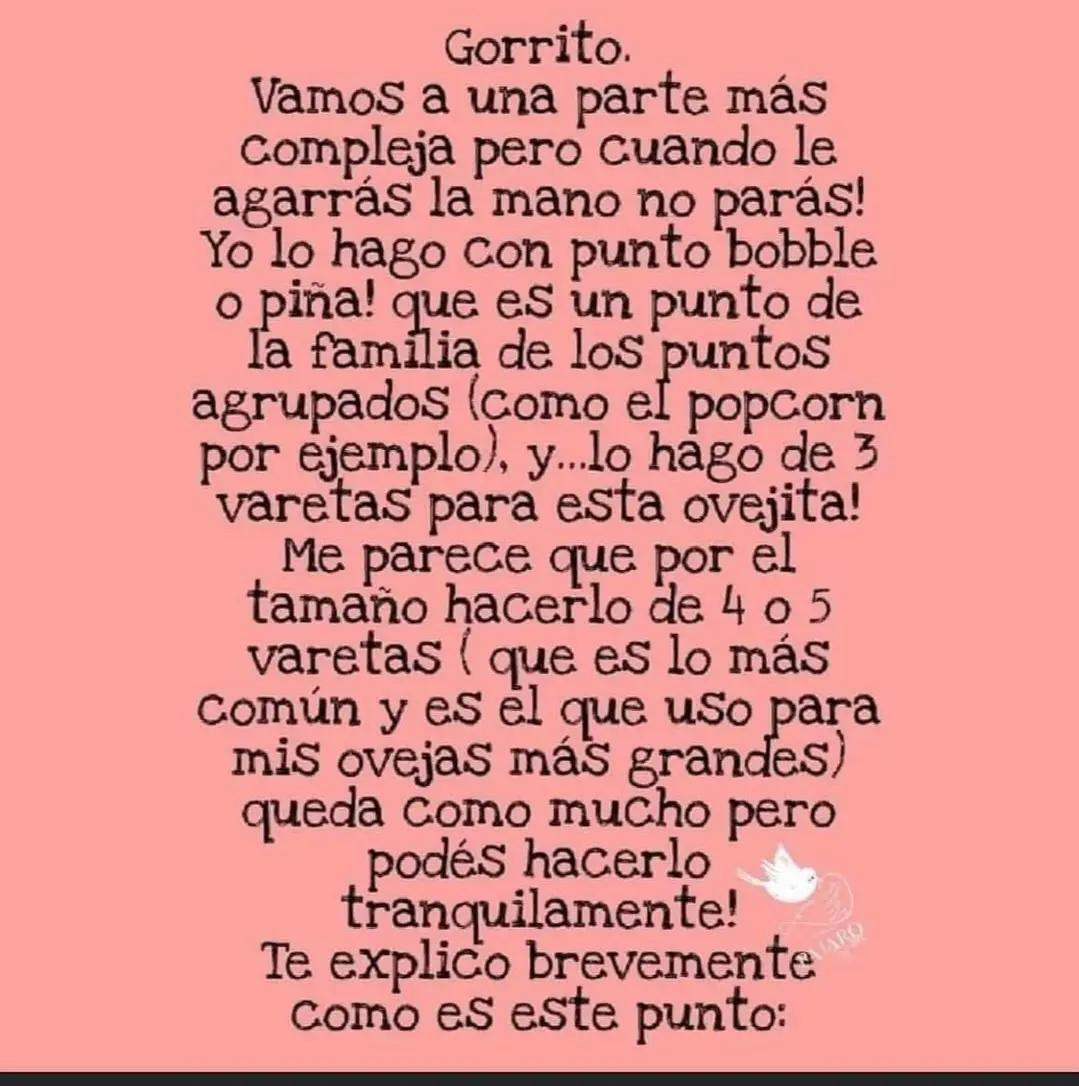 Patrón de ovejita adorable para los amantes del tejido