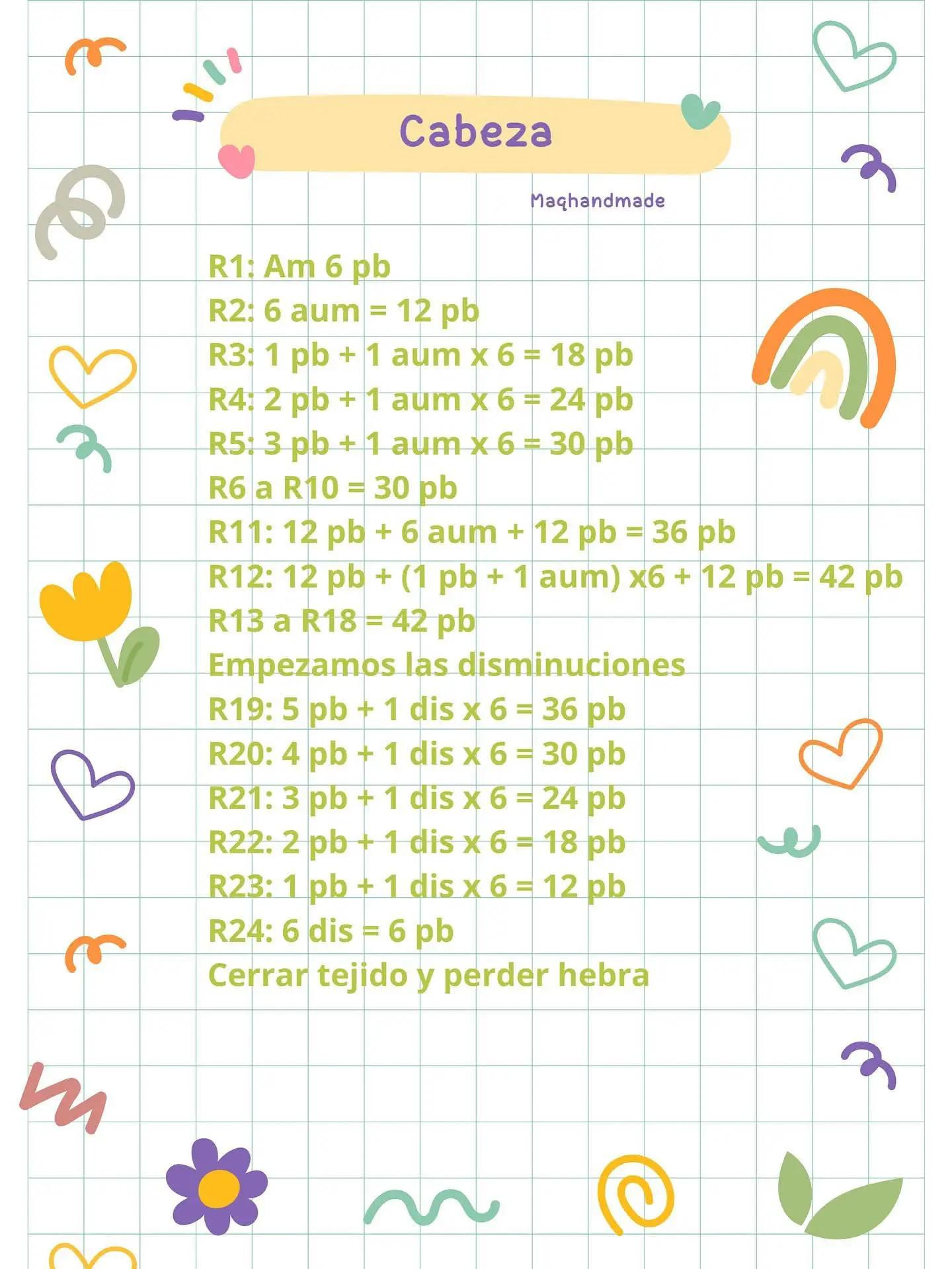 Patrón de perro con ramo de flores - Amigurumi fácil