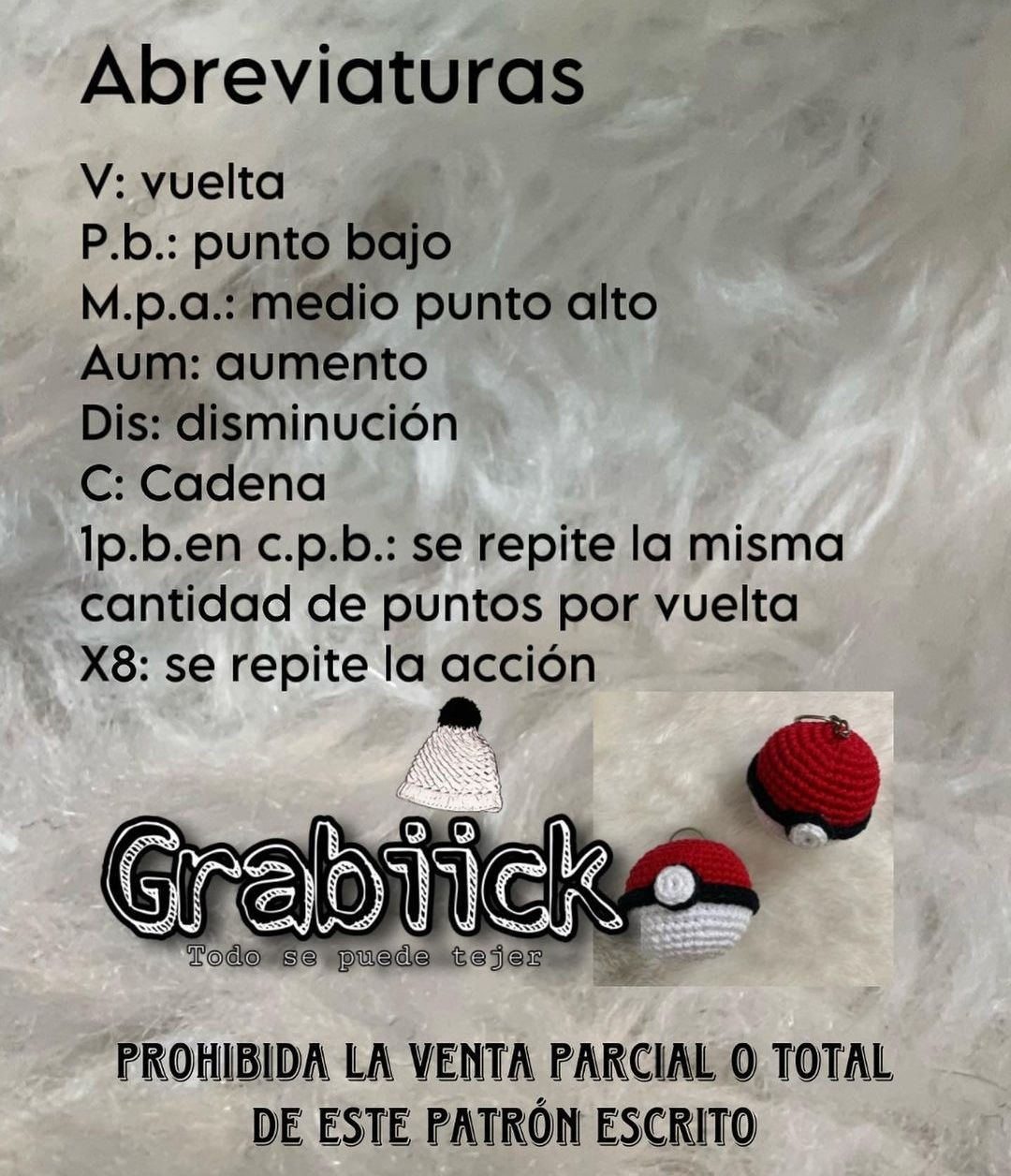 Patrón de Pokebola a Crochet Gratis