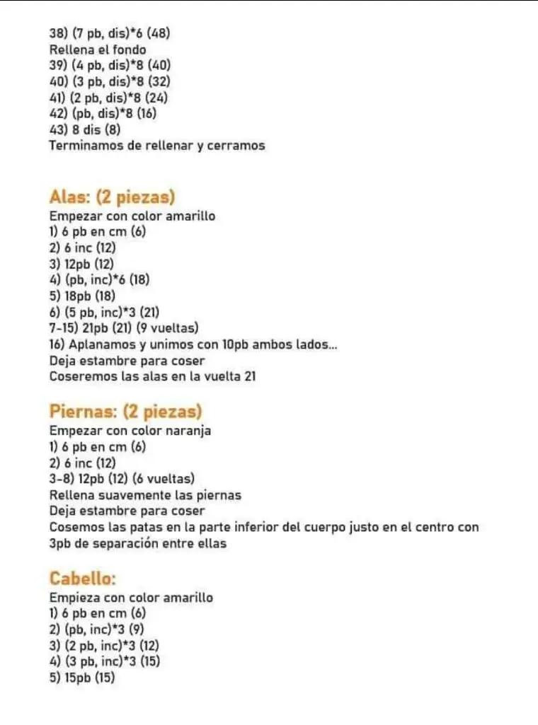 Patrón de pollito adorable para crochet