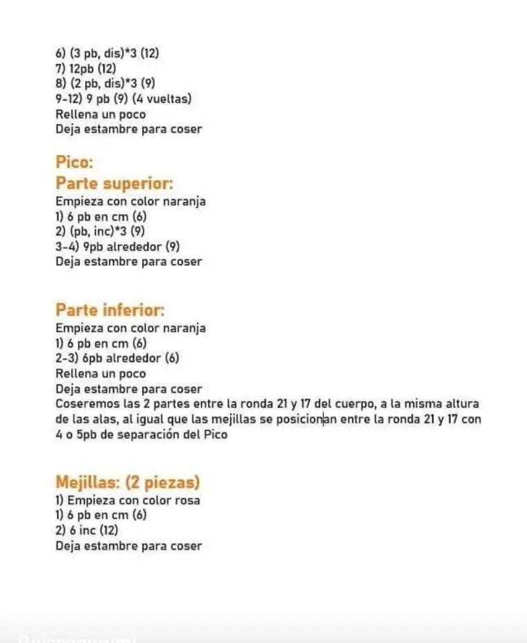 Patrón de pollito adorable para crochet