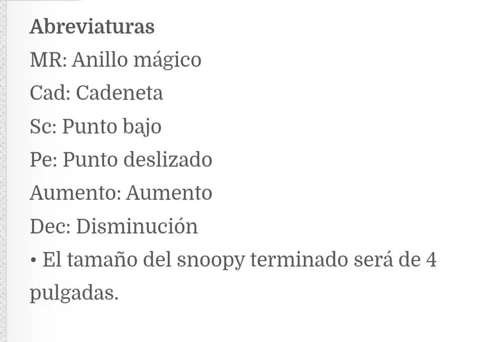 Patrón de Snoopy amigurumi: crea tu propio amigo de lana