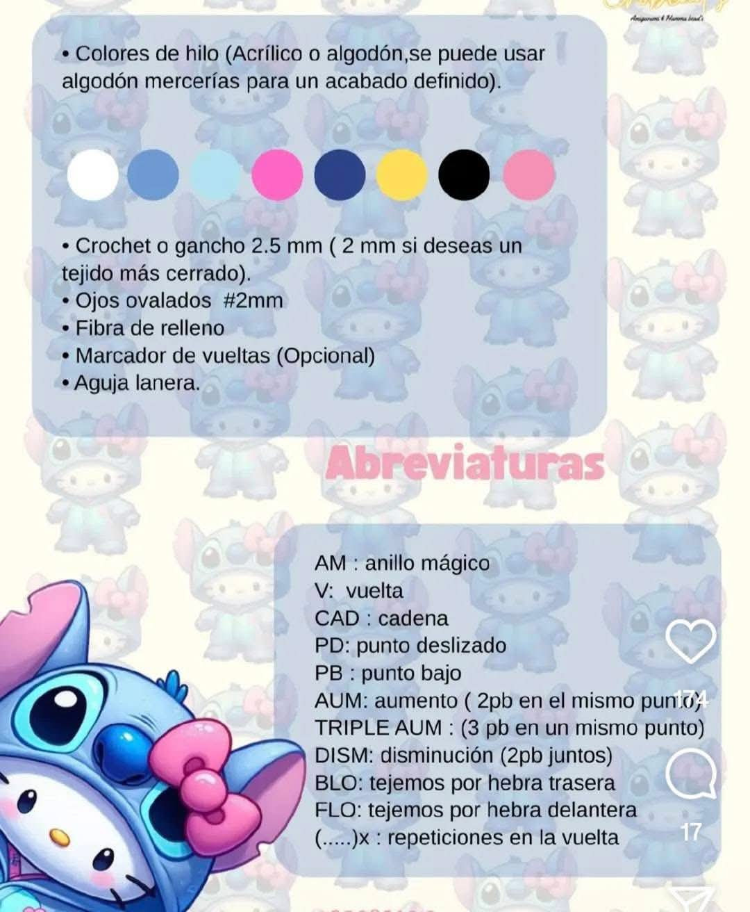 Patrón de tejido amigurumi KittyStitch gratis