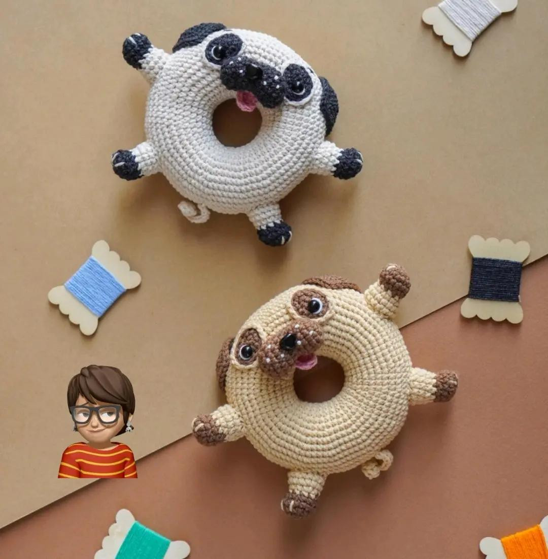 Patrón de tejido de juguete de jirafa y dragón