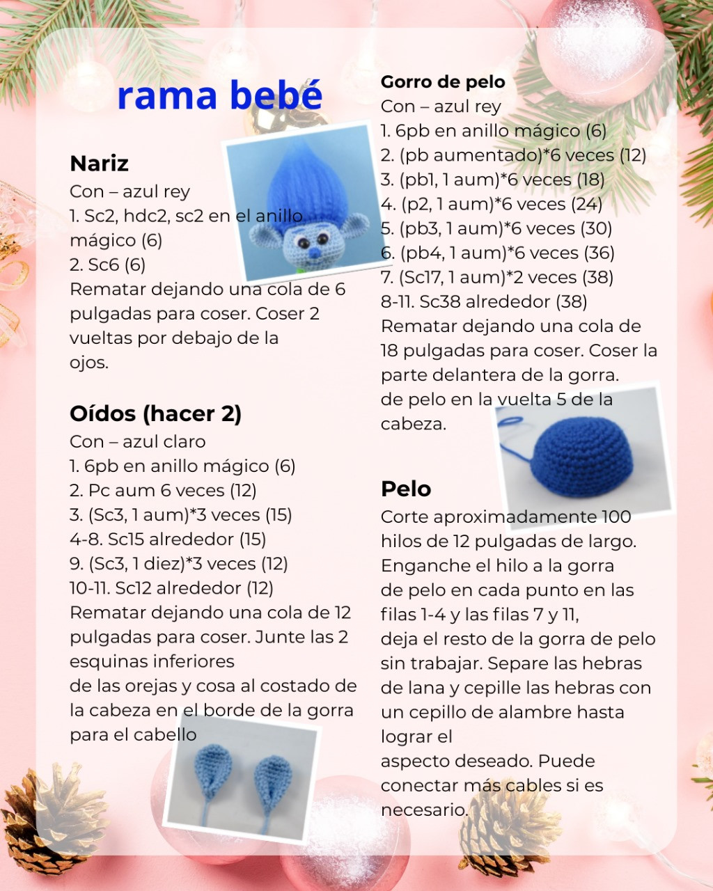 Patrón de Trolls de Ganchillo Gratis para Principiantes