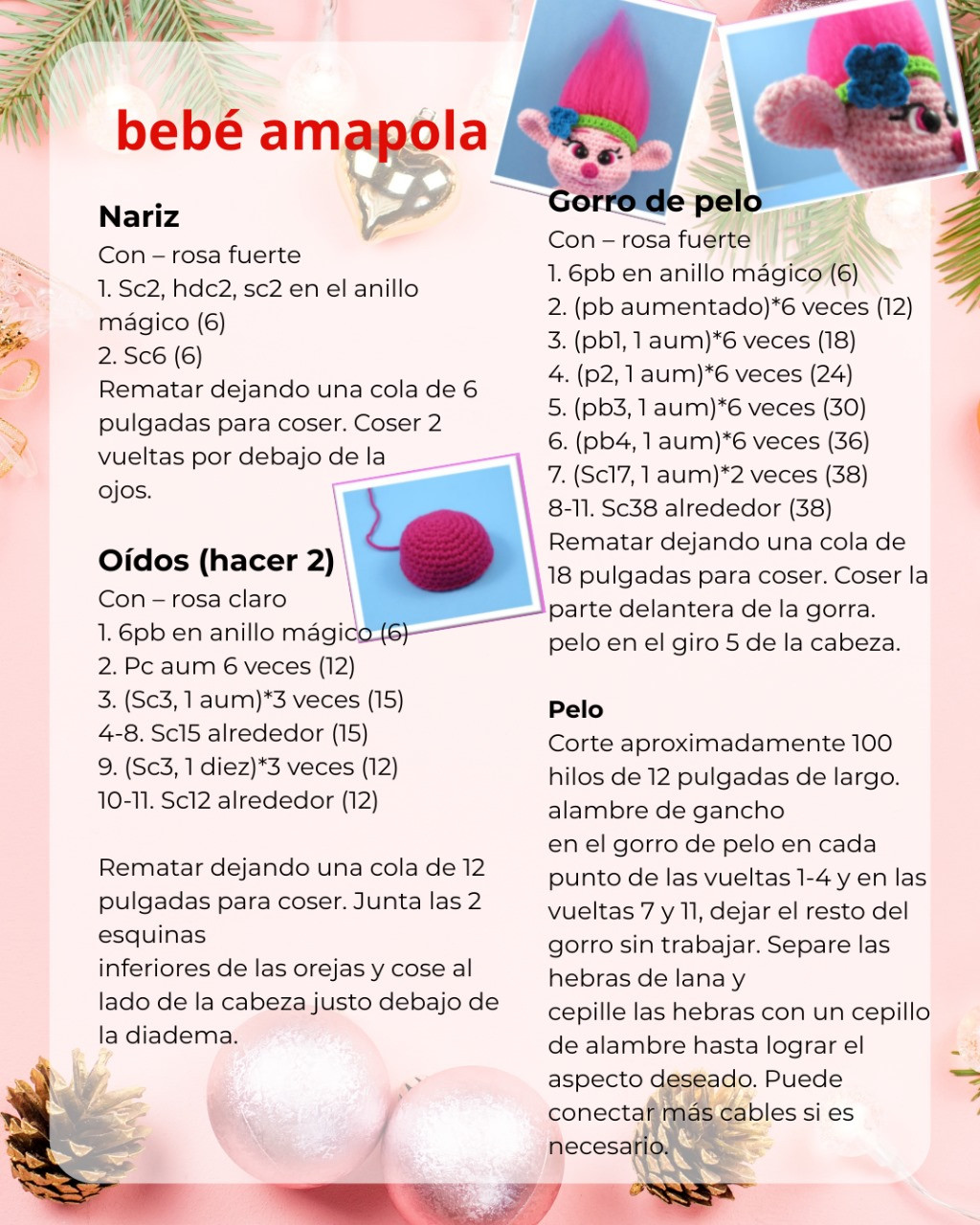 Patrón de Trolls de Ganchillo Gratis para Principiantes