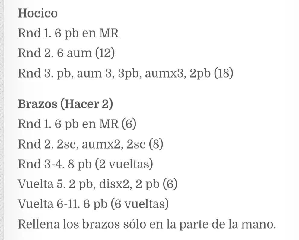 Patrón Gratis de Ositos de Peluche Amigurumi